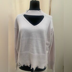 525 American‎ Distressed Gigi Sweater size M in Bare NWT